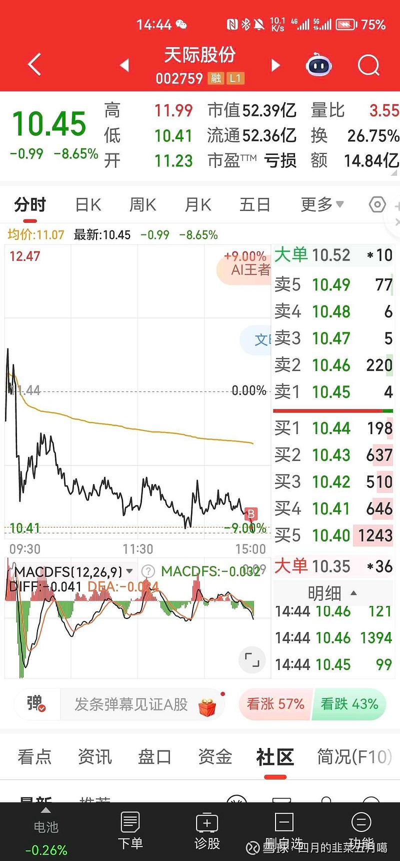 天际股份股票最新动态揭秘，股市中的温情故事展现